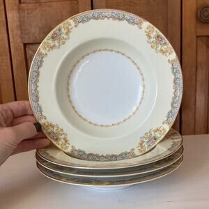 Vintage Noritake Pattern RO2 Soup Bowls, Set of 4
